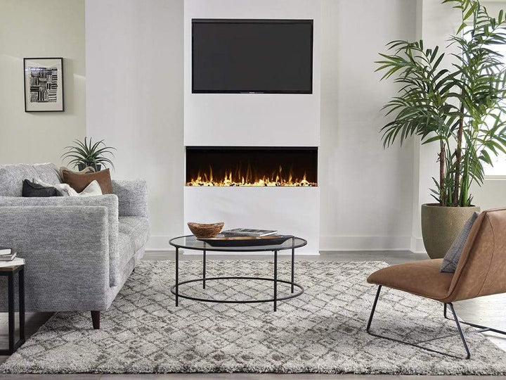 Touchstone - Sideline Infinity 3 Sided 60" WiFi Enabled Smart Recessed Electric Fireplace -80046- Lifestyle Modern Living Room