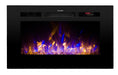 Touchstone - The Sideline 28" Recessed Electric Fireplace -80028- Front View Multicolor Flames