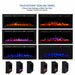 Touchstone - The Sideline 40" Recessed Electric Fireplace -80027- Color Combos