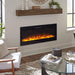 Touchstone - The Sideline 50" Recessed Electric Fireplace -80004- Lifestyle Close up  Oak Mantel