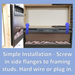 Touchstone - The Sideline 60" Recessed Electric Fireplace -80011- Installation