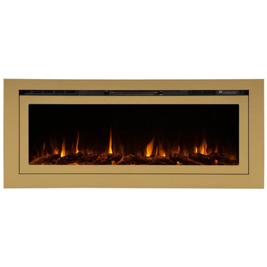 Touchstone - The Sideline Deluxe Gold 50" Recessed Smart Electric Fireplace -86275- Main View