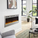 Touchstone - The Sideline Deluxe Stainless Steel 50" Recessed Electric Fireplace -86273- Lifestyle Modern Living Room