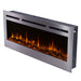 Touchstone - The Sideline Deluxe Stainless Steel 50" Recessed Electric Fireplace -86273- Main View
