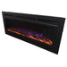 Touchstone - The Sideline Steel Mesh Screen Non Reflective 50" Recessed Electric Fireplace -80013- Left View