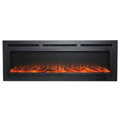Touchstone - The Sideline Steel Mesh Screen Non Reflective 60" Recessed Electric Fireplace -80047- Main View