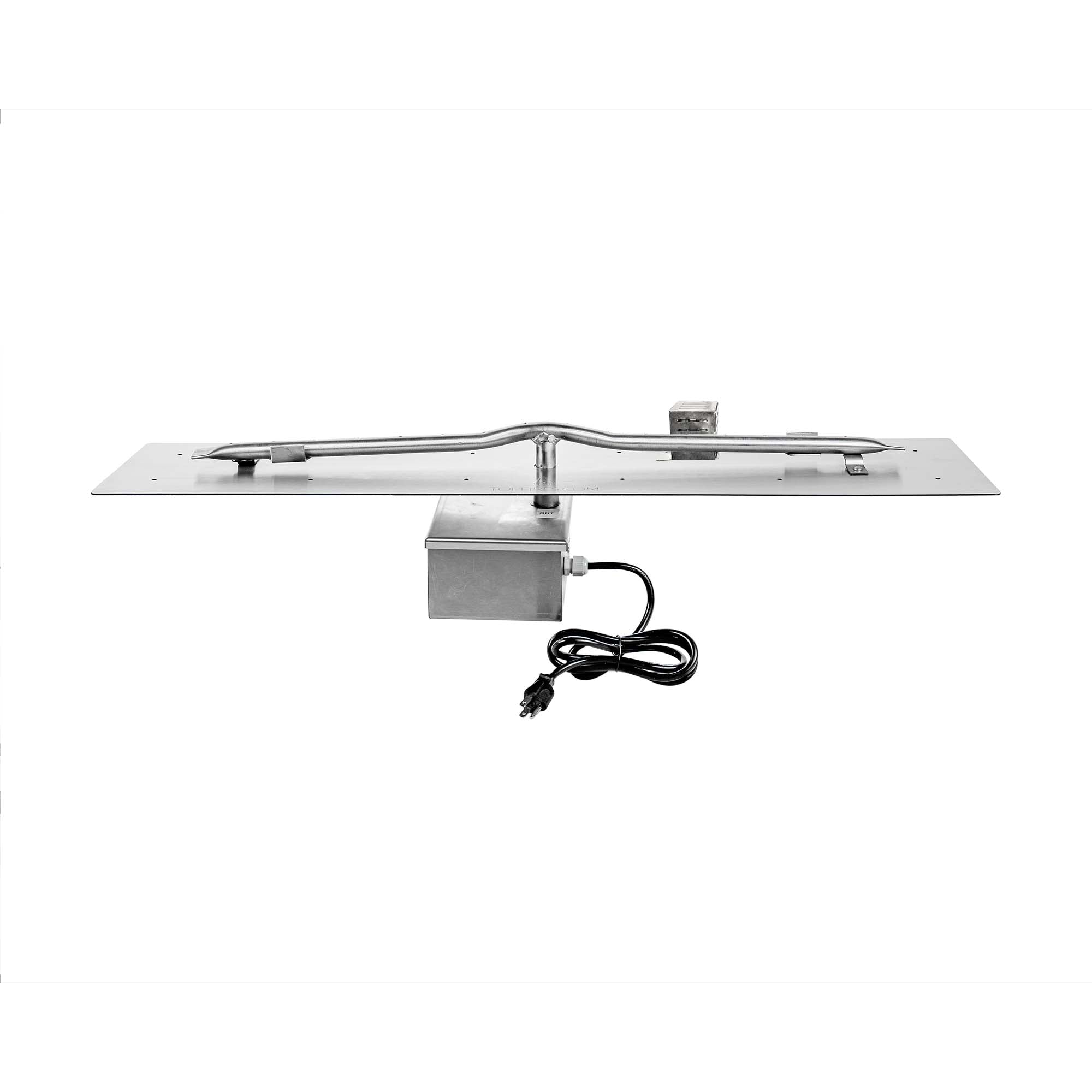 The Outdoor Plus Rectangular Flat Pan 8" with Stainless Steel Linear Burner