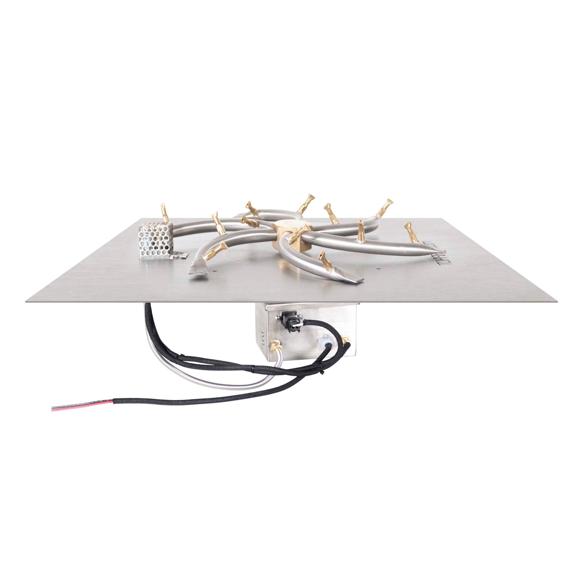 The Outdoor Plus Square Flat Pan with Stainless Steel Triple 'S' Bullet Burner