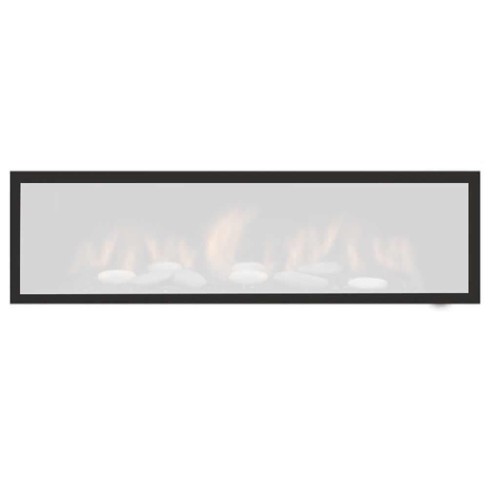 Sierra Flame Austin Clean Face Black Black Surround with Safety Barrier