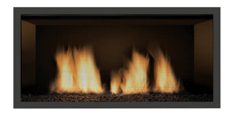 Sierra Flame Newcomb Clean Face Black Surround with Safety Barrier