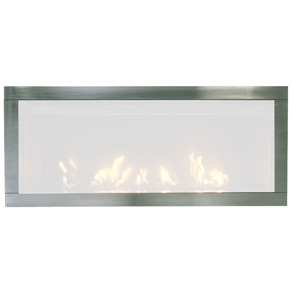 Sierra Flame Stanford Decorative Stainless Steel Surround with Safety Barrier