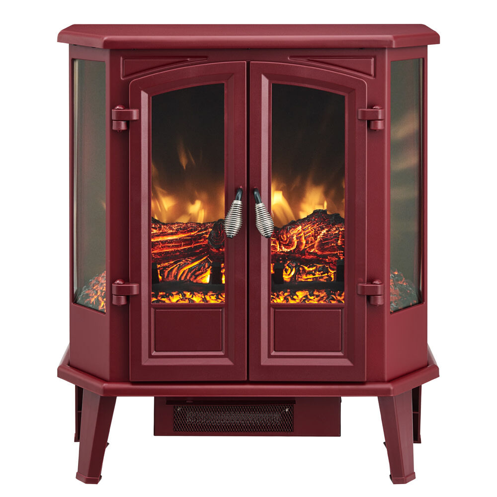 HearthPro 25" Black/Red/Cream 5 Sided Infrared Electric Stove/Fireplace SP5621/SP5623/SP5624