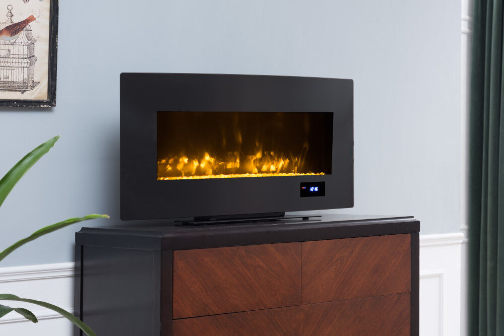 Komodo by HearthPro 36" Convex Curved Wall/Stand Fireplace