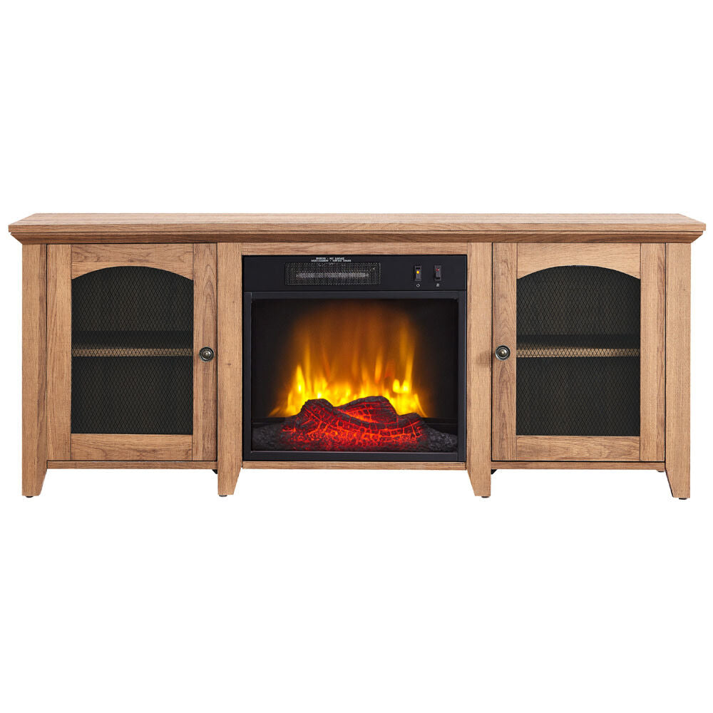 HearthPro 56" Media Electric Fireplace with Arch Doors